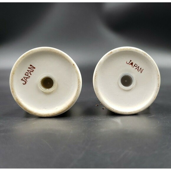 Pear Salt & Pepper Shakers W/ Handle 7 Hole Royal Taunton Autumn Fruit VTG Japan - Picture 10 of 12